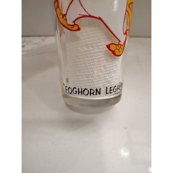 Vintage Foghorn Leghorn Glass Tumbler Pepsi Collector Series Cartoon Character - Picture 2 of 12